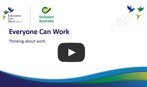 Everyone Can Work - Thinking about work workshop recording. Goes to YouTube. 